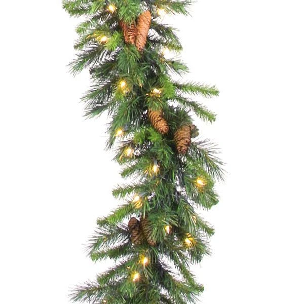 Vickerman Pre-Lit Artificial Christmas Garland (01558) - Image 3
