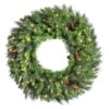 Vickerman Unlit Artificial Christmas Wreath With Pine Cones (03822)