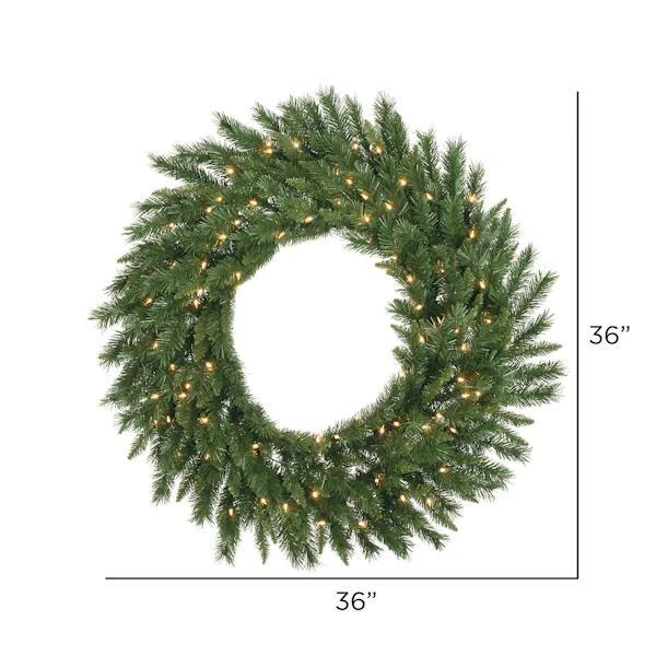 Vickerman Pre-Lit Artificial Christmas Wreath (05520) - Image 3