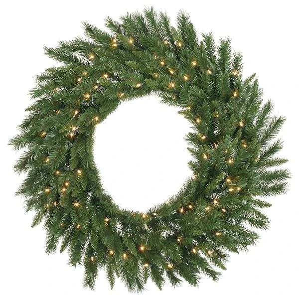 Vickerman Pre-Lit Artificial Christmas Wreath (05520) - Image 2