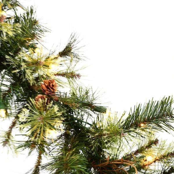 Vickerman Unlit Artificial Christmas Swag Garland With Pine Cones And Grapevines (06331) - Image 3