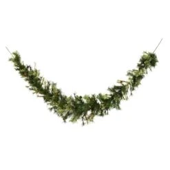 Vickerman Unlit Artificial Christmas Swag Garland With Pine Cones And Grapevines (06331)