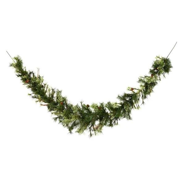 Vickerman Unlit Artificial Christmas Swag Garland With Pine Cones And Grapevines (06331) - Image 2