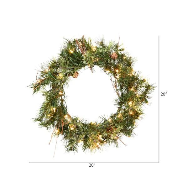 Vickerman Pre-Lit Artificial Christmas Wreath (06342) - Image 4