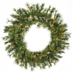 Vickerman Pre-Lit Artificial Christmas Wreath (06348)