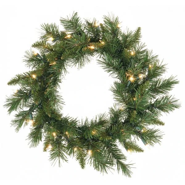 Vickerman Pre-Lit Artificial Christmas Wreath (12195) - Image 2