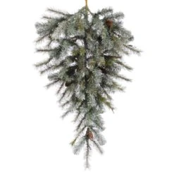Vickerman Unlit Artificial Christmas Teardrop With Pine Cones (21646)