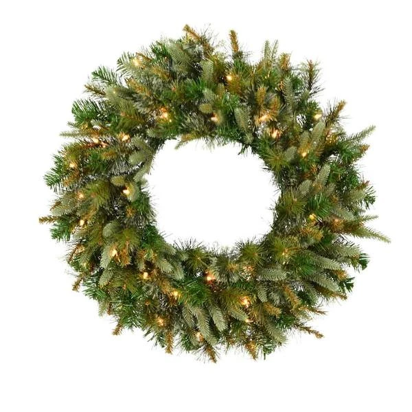 Vickerman Pre-Lit Artificial Christmas Wreath (22157) - Image 2