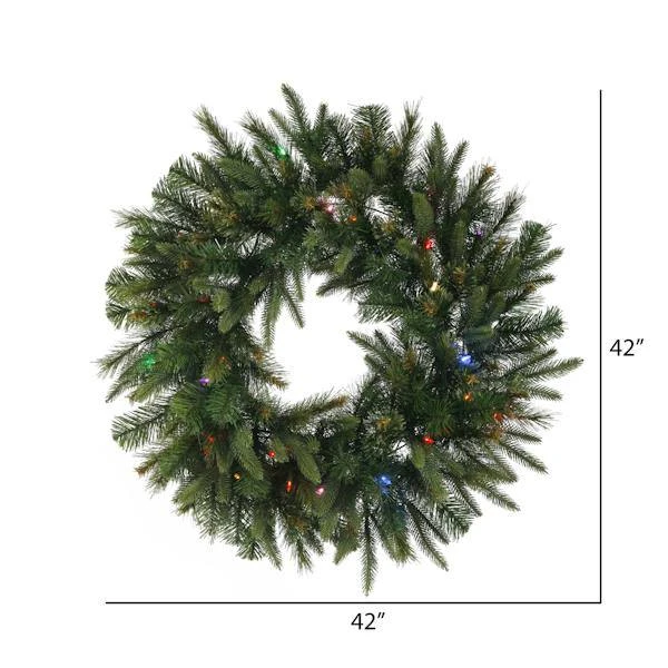 Vickerman Pre-Lit Artificial Christmas Wreath (22170) - Image 3