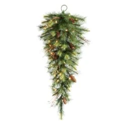Vickerman Pre-Lit Christmas Artificial Teardrop With Pine Cones (22358)