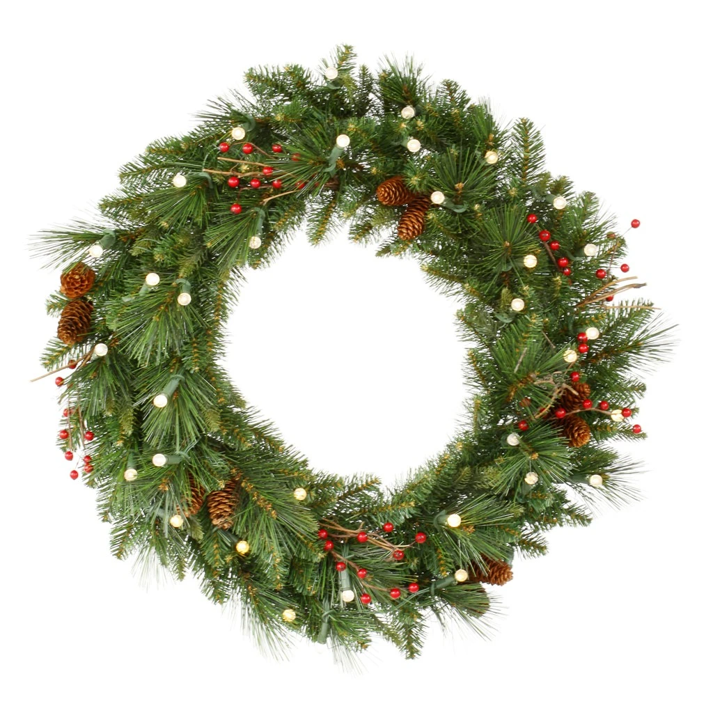 Vickerman Pre-Lit Artificial Christmas Wreath (22483)