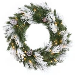 Vickerman Pre-Lit Artificial Christmas Wreath (22808)