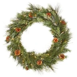 Vickerman Pre-Lit Artificial Christmas Wreath (23316)