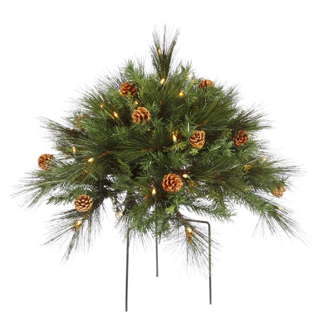 Vickerman Pre-Lit Artificial Christmas Bush (23328)