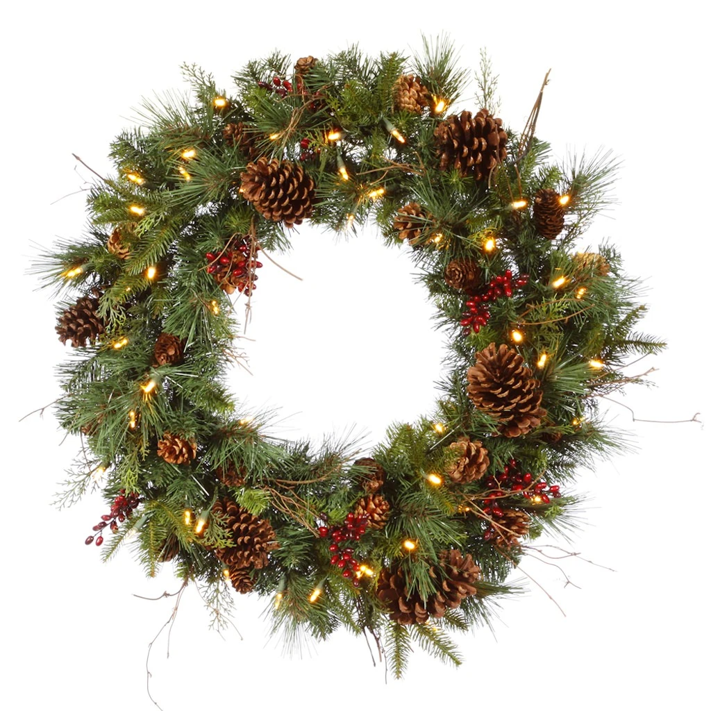 Vickerman Pre-Lit Artificial Christmas Wreath (23351)