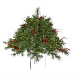 Vickerman Unlit Artificial Christmas Bush (23364)