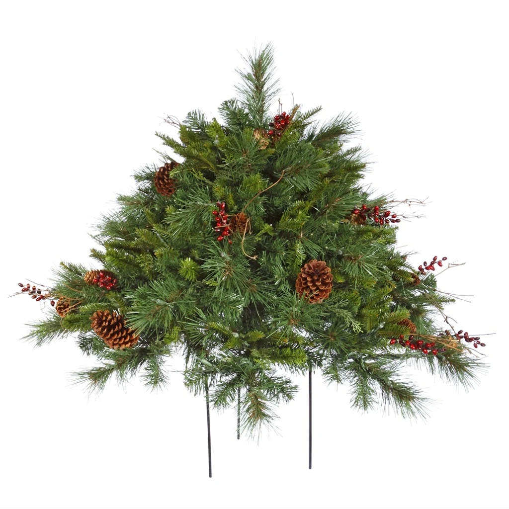 Vickerman Unlit Artificial Christmas Bush (23364)