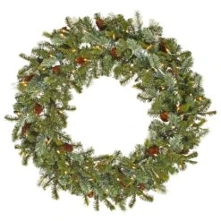 Vickerman Pre-Lit Artificial Christmas Wreath (23385)