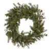 Vickerman Unlit Artificial Christmas Wreath With Pine Cones (27439)