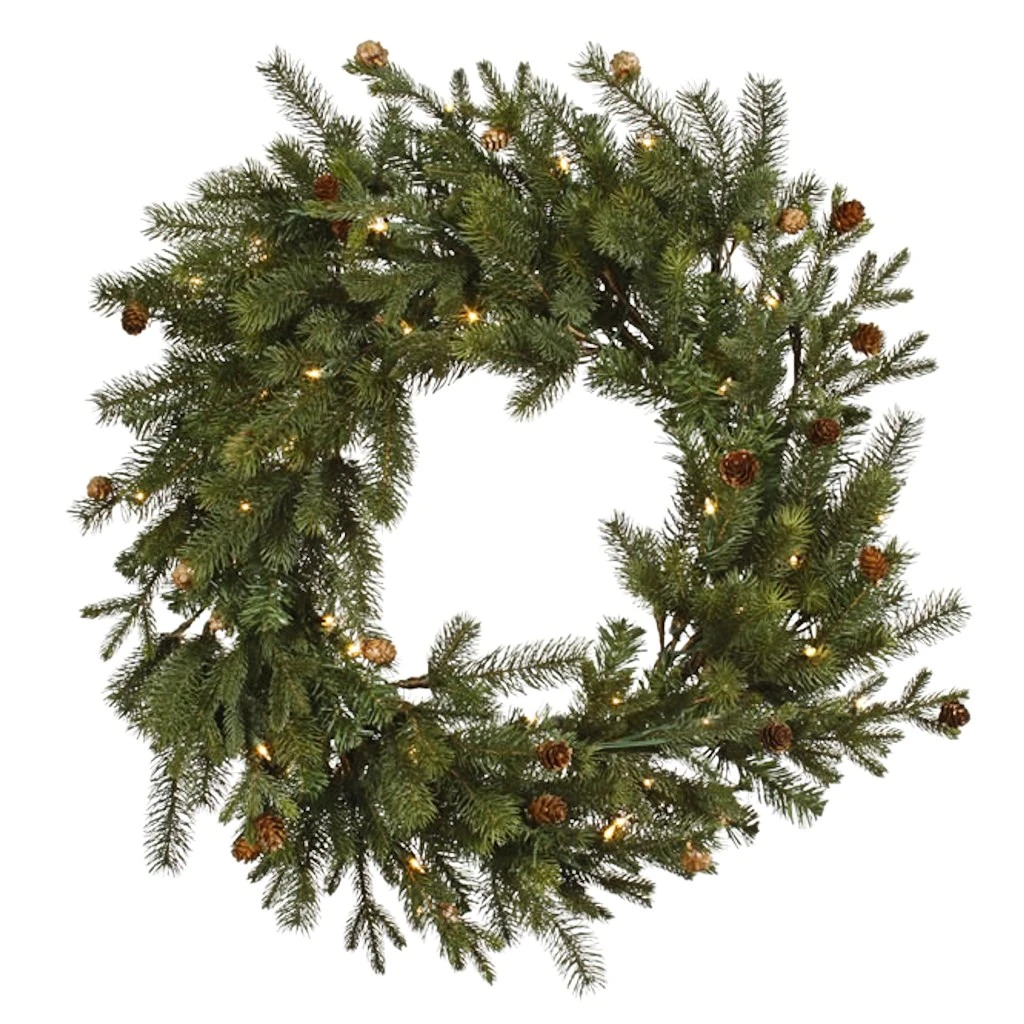 Vickerman Pre-Lit Artificial Christmas Wreath (27442)
