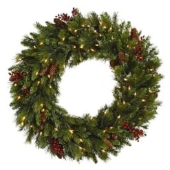 Vickerman Pre-Lit Artificial Christmas Wreath (27480)