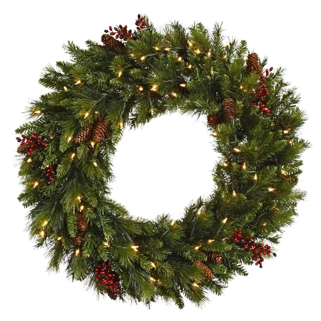 Vickerman Pre-Lit Artificial Christmas Wreath (27480)