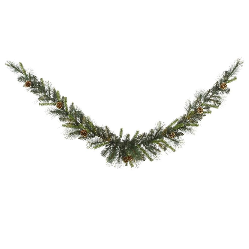 Vickerman Pre-Lit Artificial Christmas Swag Garland With Pine Cones (27905)