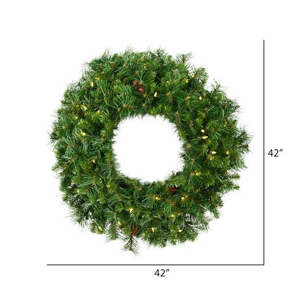 Vickerman Pre-Lit Artificial Christmas Wreath (306734) - Image 3
