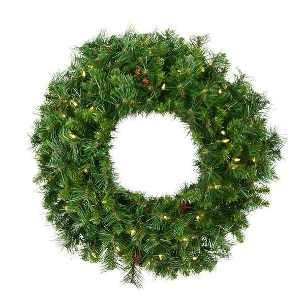 Vickerman Pre-Lit Artificial Christmas Wreath (306734) - Image 2