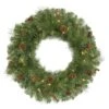 Vickerman Pre-Lit Artificial Christmas Wreath With Pine Cones And Berries (31115)