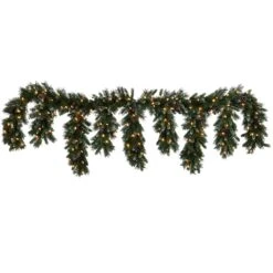 Vickerman Pre-Lit Artificial Christmas Garland With Berries And Pine Cones (31210)