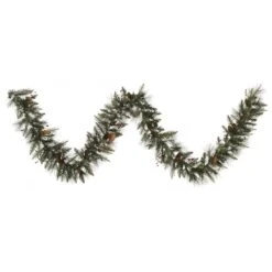 Vickerman Unlit Artificial Christmas Garland With Berries And Pine Cones (32445)