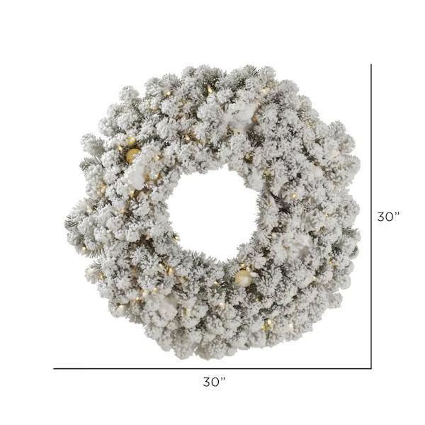 Vickerman Pre-Lit Artificial Christmas Wreath (32873) - Image 3