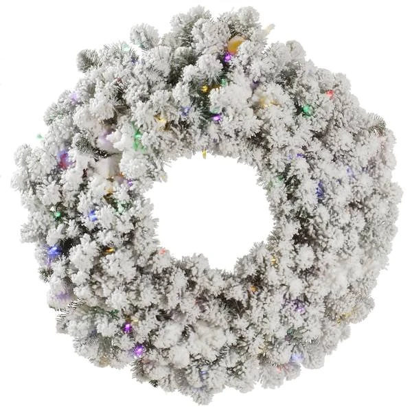 Vickerman Pre-Lit Artificial Christmas Wreath (32874) - Image 2