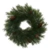 Vickerman Artificial Unlit Christmas Wreath With Pine Cones (33325)