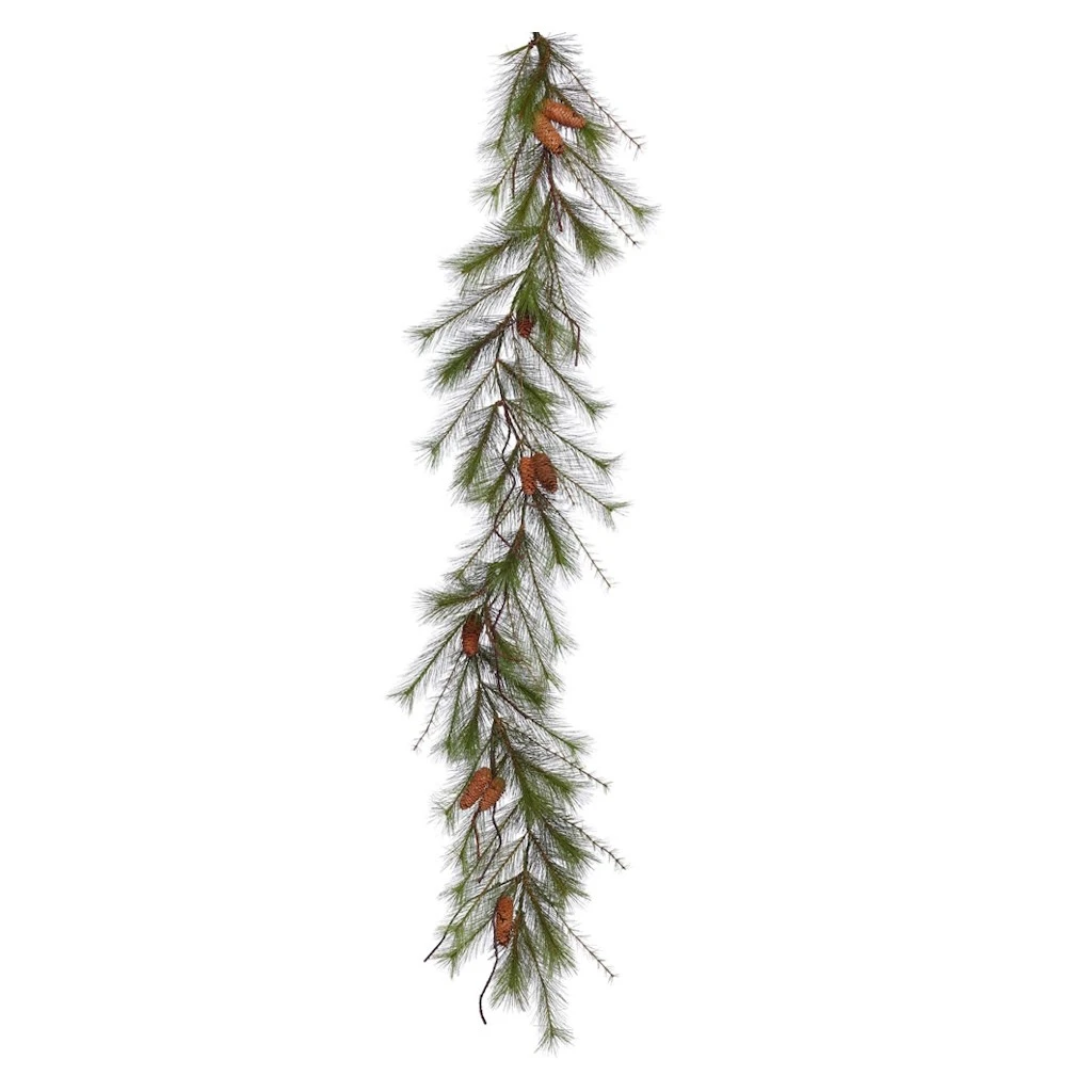 Vickerman Unlit Artificial Christmas Garland With Pine Cones (372340)