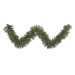 Vickerman Pre-Lit Artificial Christmas Garland With Pine Cones (373514)