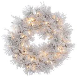 Vickerman Pre-Lit Artificial Christmas Wreath With Pine Cones (383957)