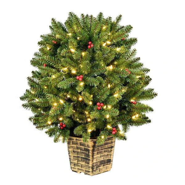Vickerman Prelit Artificial Christmas Bush (627686) - Image 2
