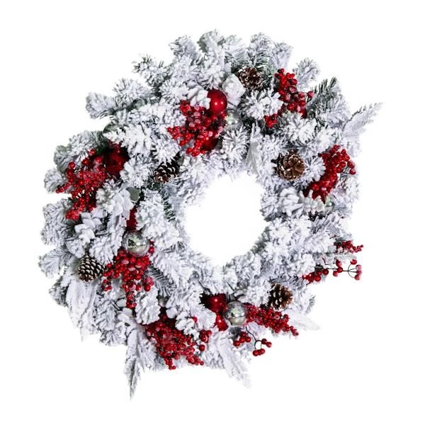 Vickerman Unlit Artificial Christmas Wreath (675670) - Image 3