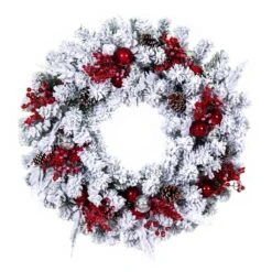 Vickerman Unlit Artificial Christmas Wreath (675670)