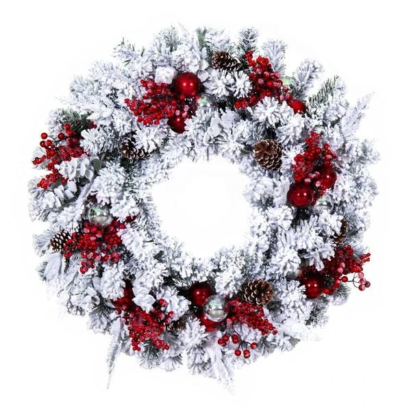 Vickerman Unlit Artificial Christmas Wreath (675670) - Image 2