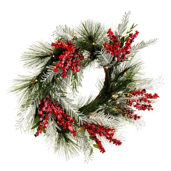 Vickerman Pre-Lit Artificial Christmas Wreath (676493) - Image 3