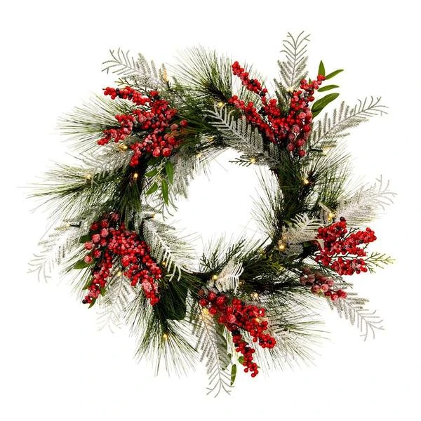 Vickerman Pre-Lit Artificial Christmas Wreath (676493) - Image 2