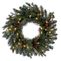 Vickerman Artificial Pre-Lit Christmas Wreath (718315)