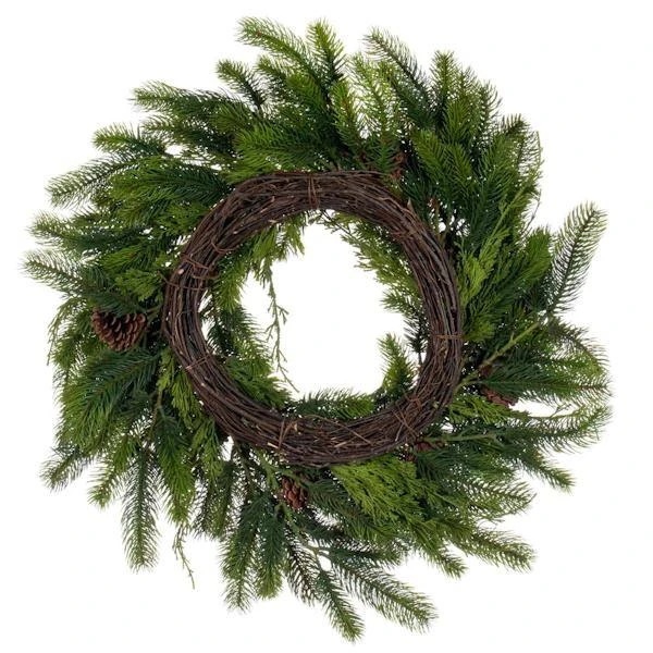 Vickerman Unlit Artificial Christmas Wreath (743195) - Image 5